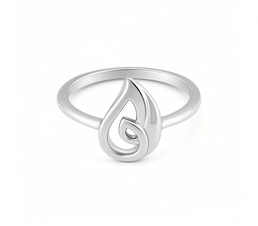 Eternal Drop Platinum Ring
