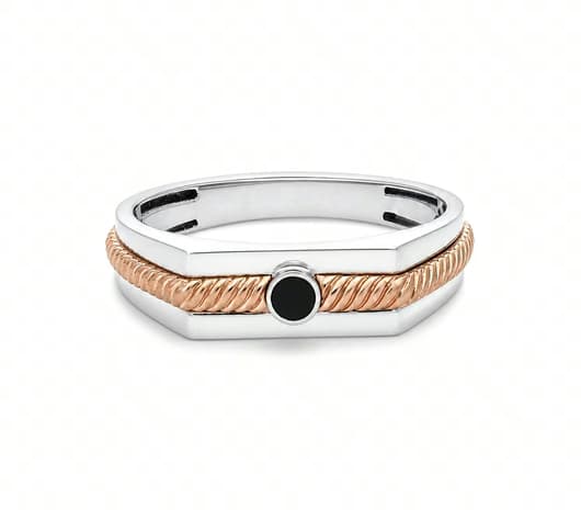 Eclipse Rope Platinum Ring