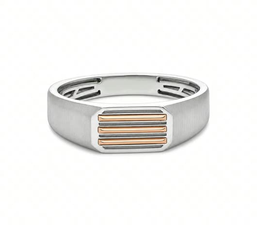 Prestige Bar Platinum Ring