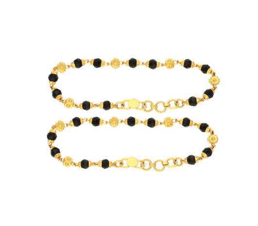 Shop Shimmering Leaf Pattern Gold Bangle for Women at GRT Jewels | Latest  Designs