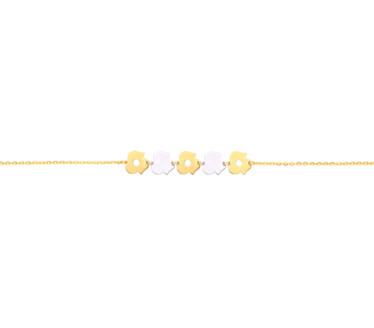 Leslie's 14K Polished D/C Beaded 2-strand w/ 1in ext Bracelet - Quality Gold