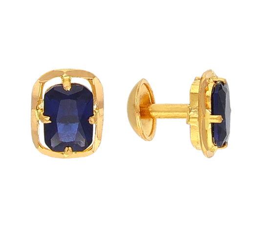 Buy quality 916 GOLD PLAIN CASTING EARRING in Ahmedabad