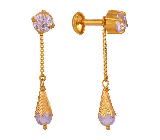 Vera Diamond Sui Dhaga Earrings-Candere by Kalyan Jewellers