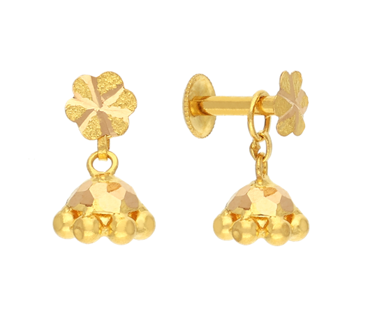 Chaplet Chain Drop Gold Earrings | Jewelry Online Shopping | Gold Studs &  Earrings