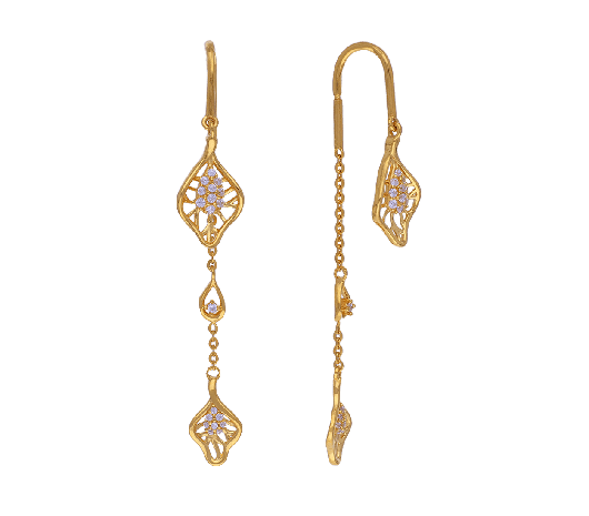 Sui dhaga | New gold jewellery designs, Unique gold jewelry designs, Gold  earrings models