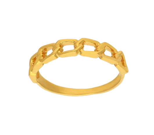 stunning band motif Gold Ring-JAGI7P