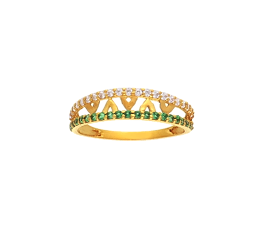 Stone Studded Gold Ring-JAWOWC