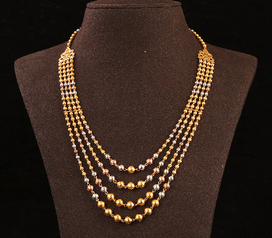 Modern Layered pattern bridal Necklace-JA95EV