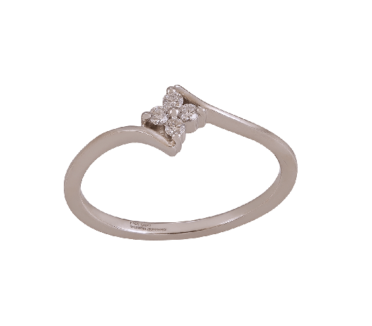 1/6 CT. T.W. Diamond Graduated Bypass Ring in 10K Gold | Zales