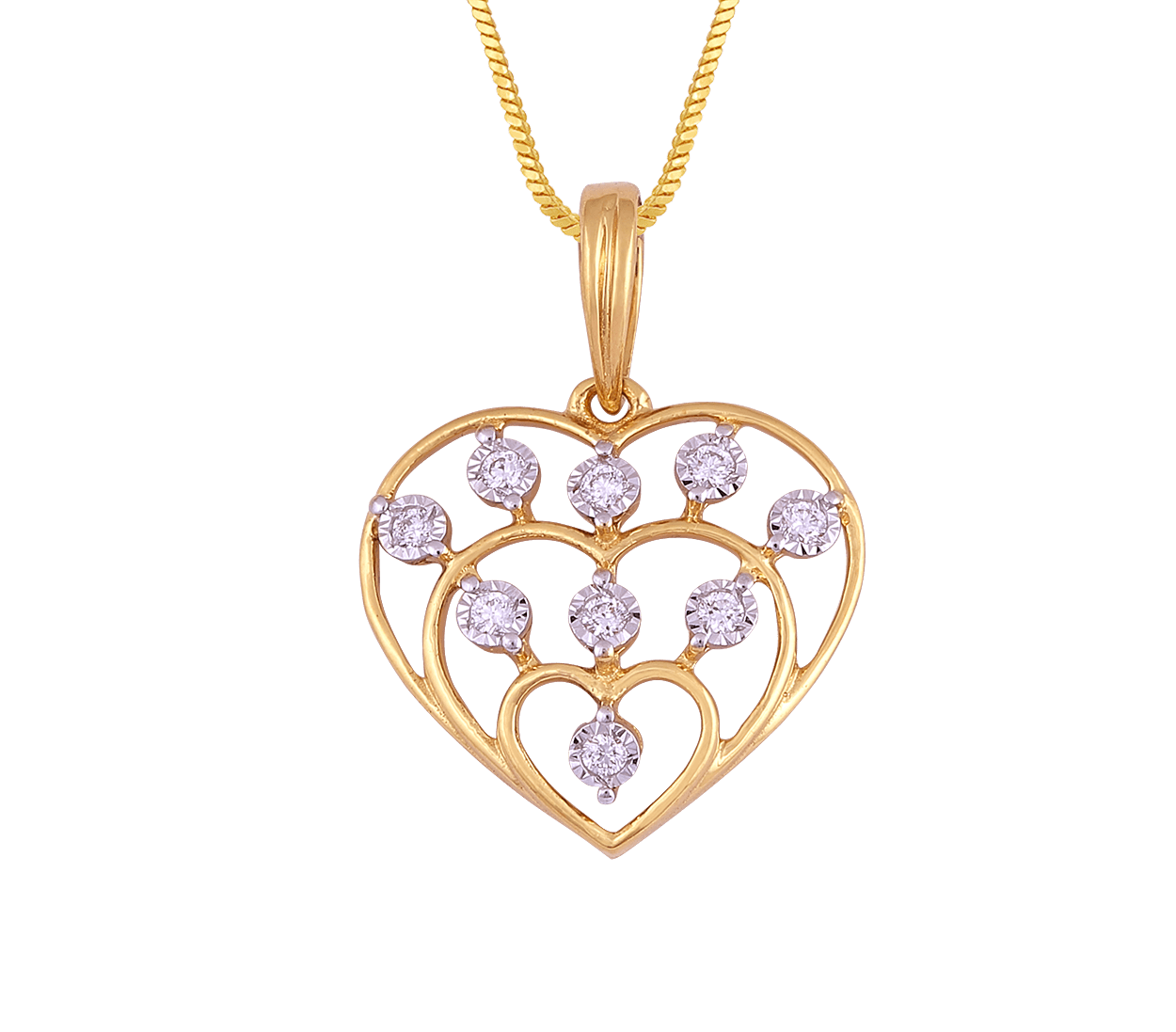 Heart Shape Diamond Fashion Pendant - 93706SJADFHPDWG – Seita Jewelers