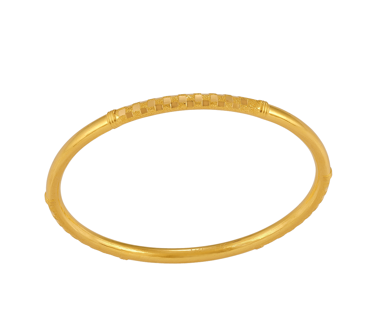 Simple Casual Carved Textured Bangle Combination Golden - Temu
