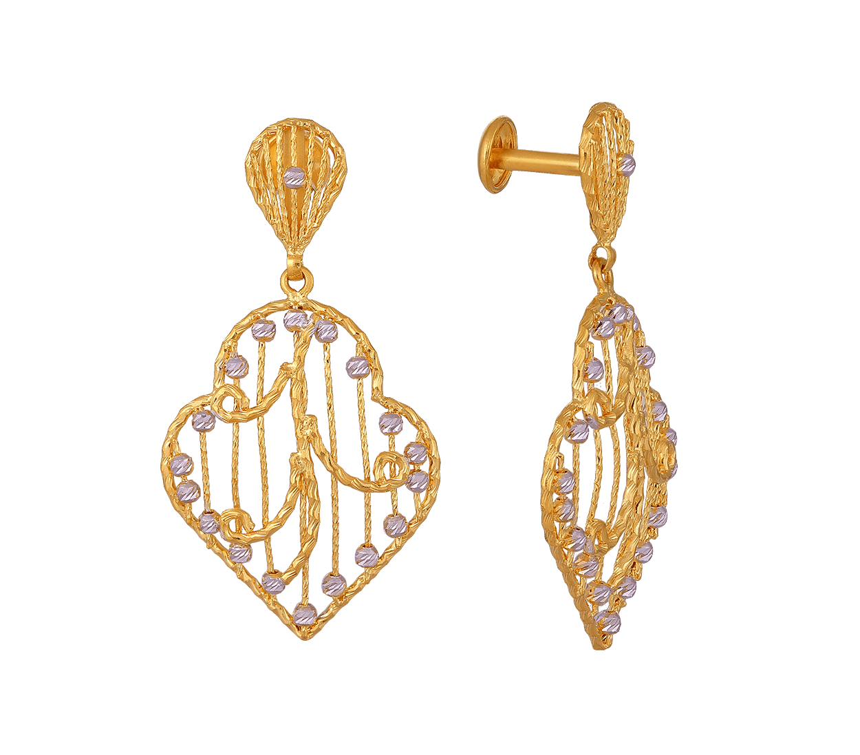 Buy quality 916 gold new design earrings in Ahmedabad