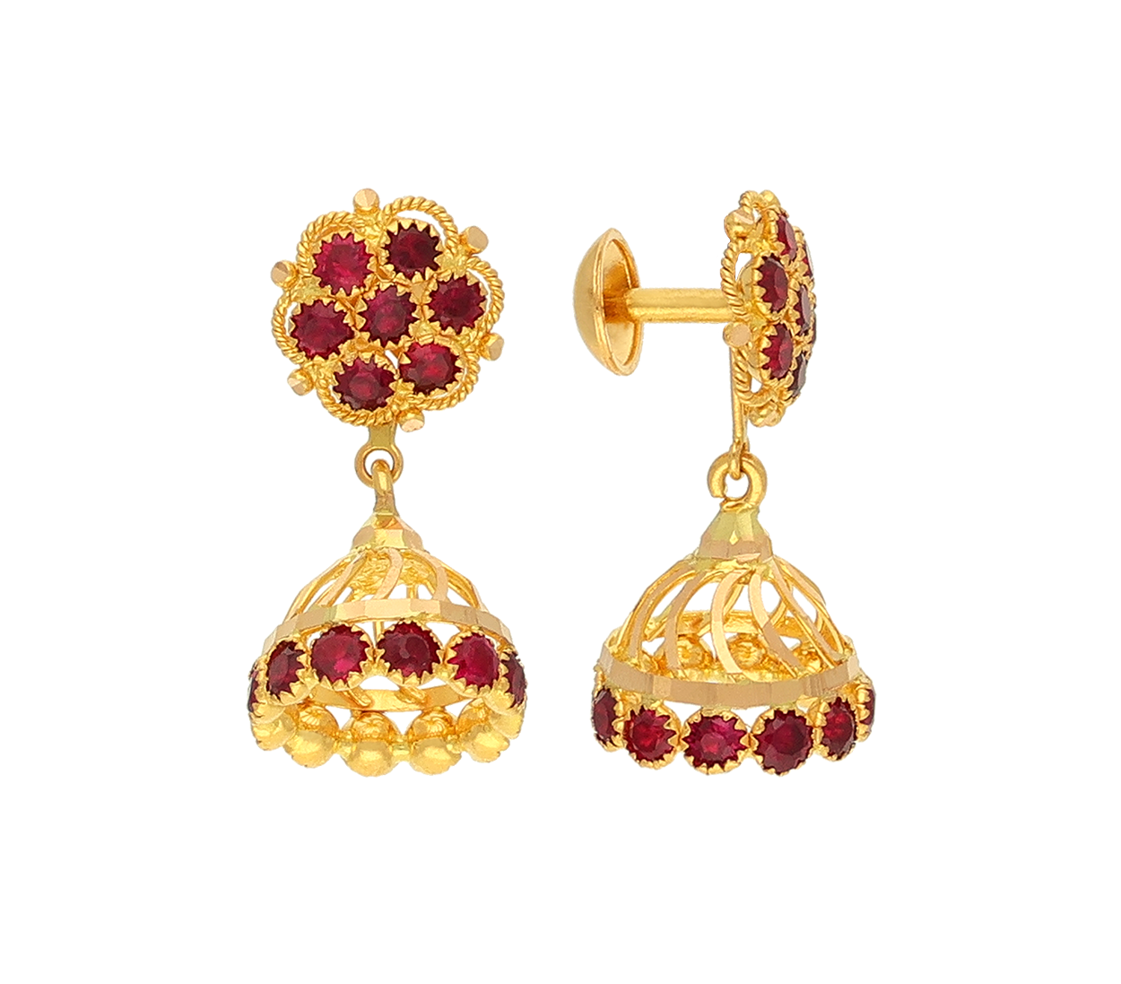 Mekkna Elegant Gold Plated Jhumka Earrings For Women at Rs 349.00 | गोल्ड  प्लेटेड झुमका, सोना चढ़ा हुआ झुमका - Bhagya Lakshmi Enterprises, Rohtak |  ID: 2851115610191