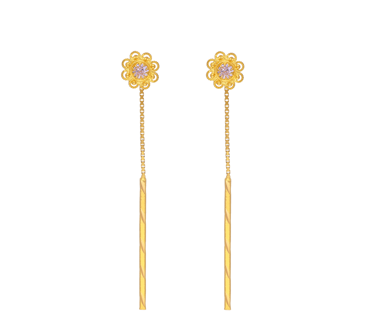6+ Modern Sui Dhaga Gold Earrings Designs Wear On Diwali
