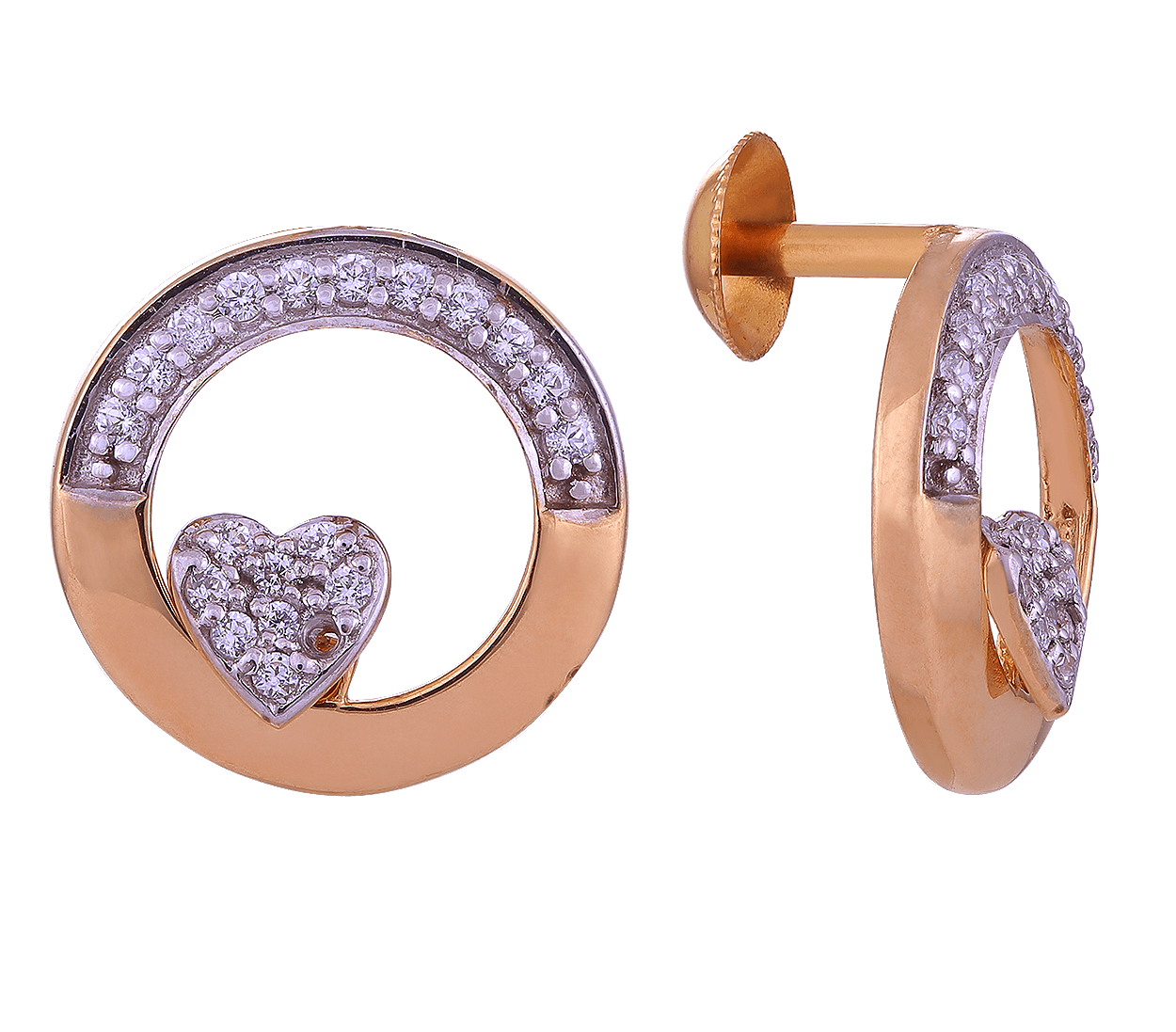 Coral Earrings In 22K Gold For Women  Lagu Bandhu