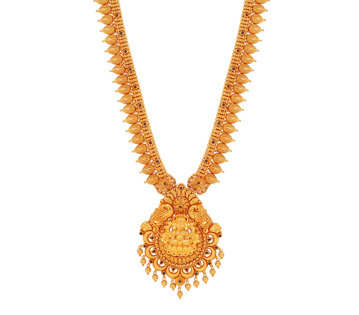 Traditional Lakshmi Gold Necklace Designs 2024 | South Indian Jewels