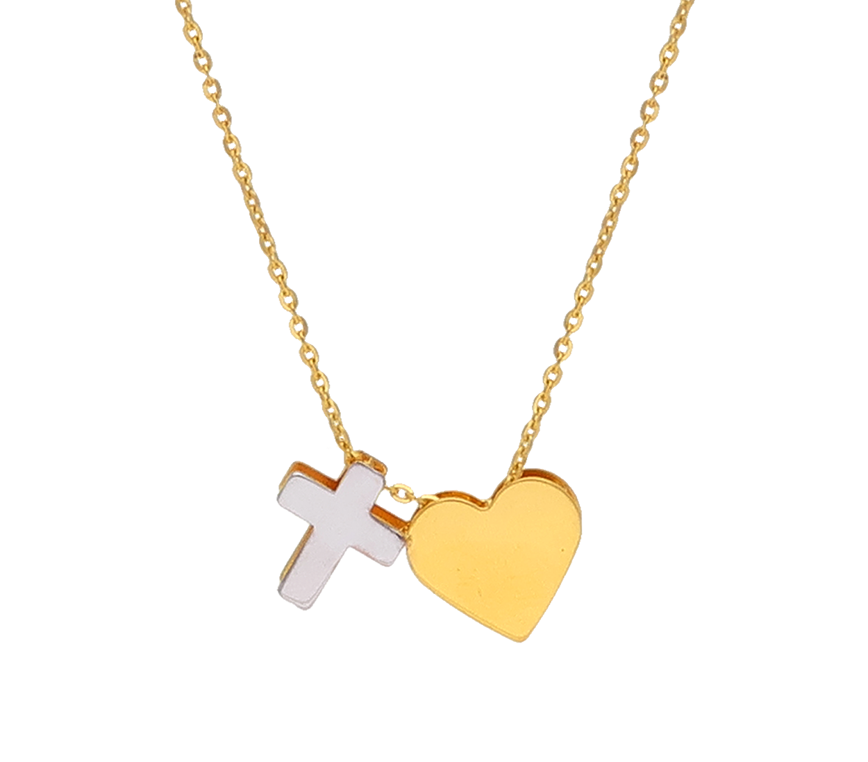 2pcs Stainless Steel Men's Women's His Hers Cross Pendant Necklace Chain  Gift | eBay