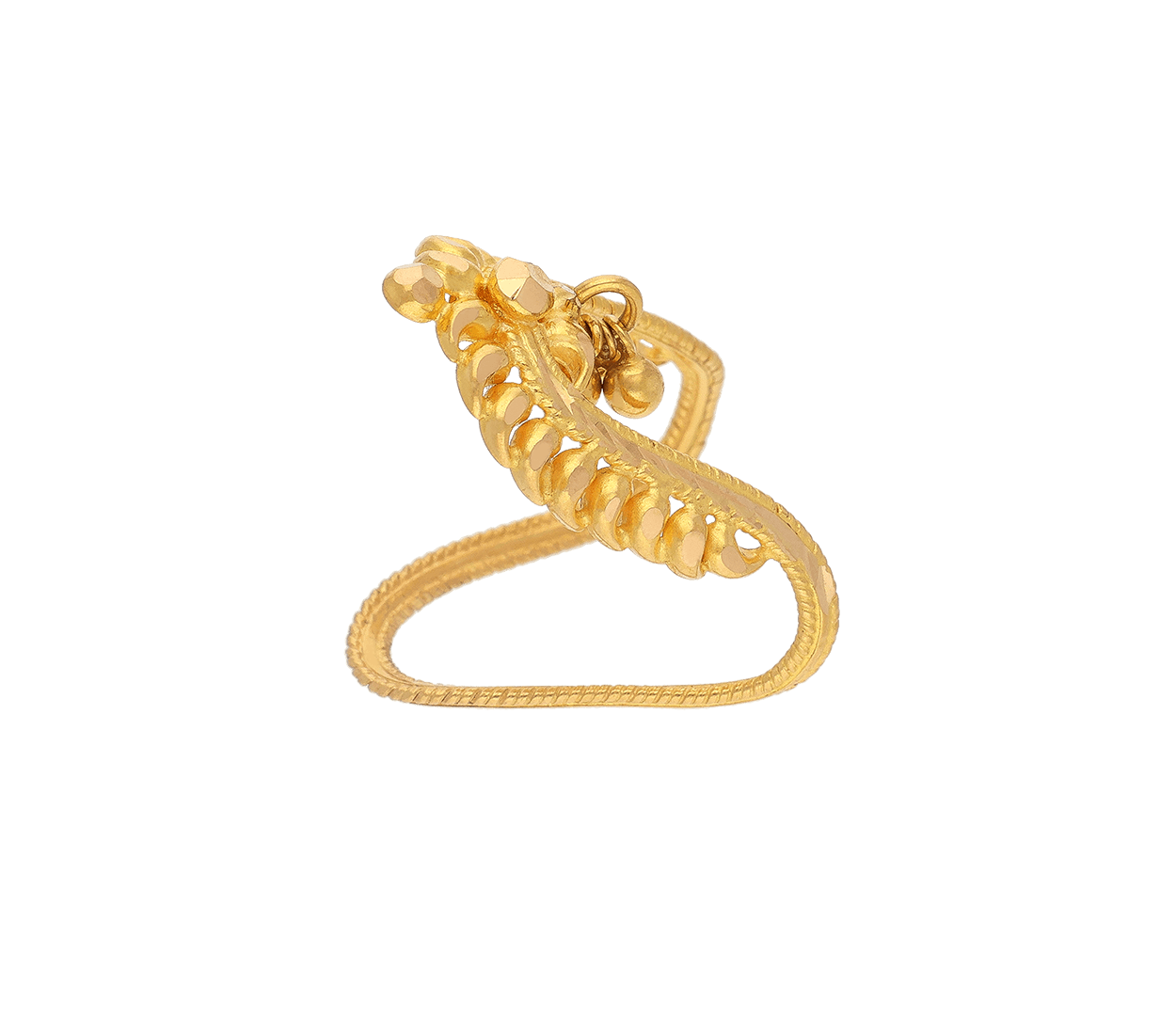 DREAMJWELL - Beautiful Gold Tone Cz Vanki Style Designer Finger Ring D –  dreamjwell