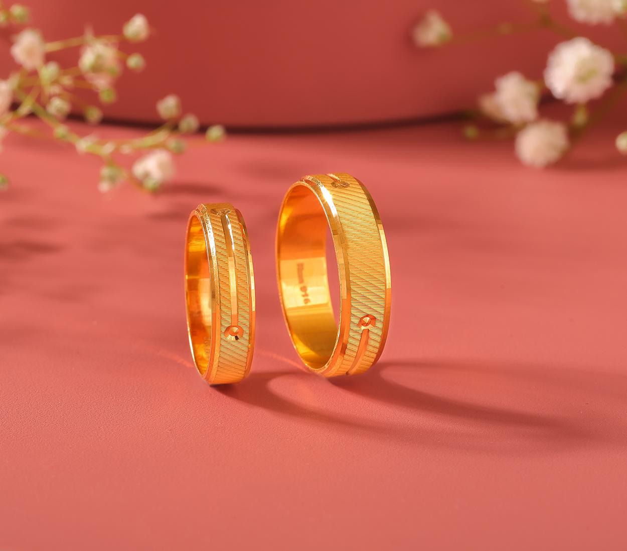 Beautiful Unique Western Promise Wedding Rings For Couples Lover's High  Quality Handmade 18k Gold Plated Jewelry Finger Ring - AliExpress