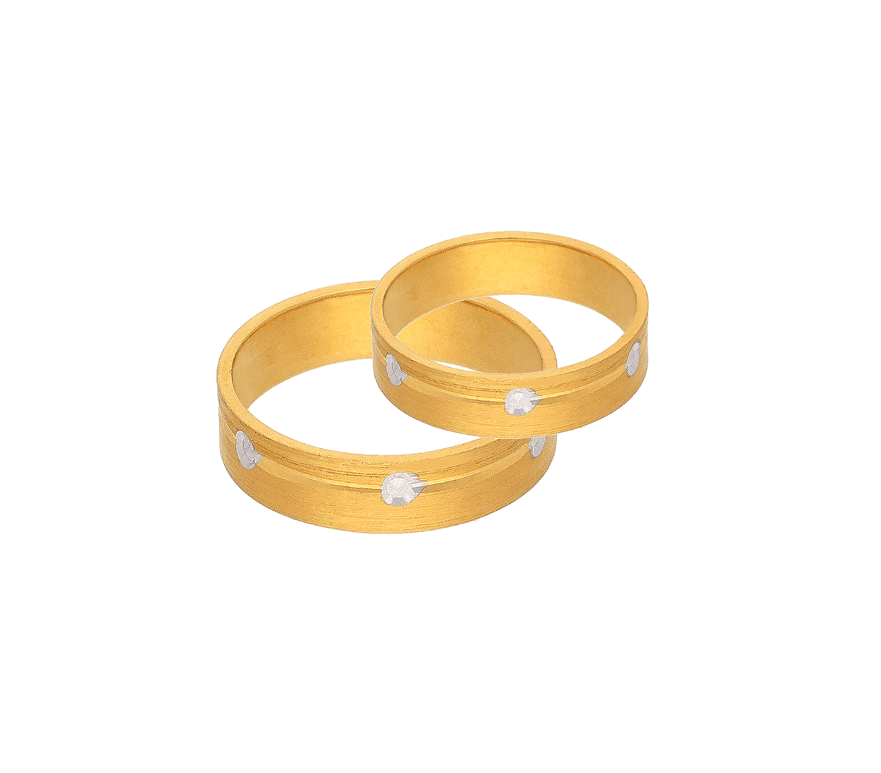 18k White Color Gold Diamond Couple Ring - Wedding Ring Diamond Couple, HD  Png Download - kindpng