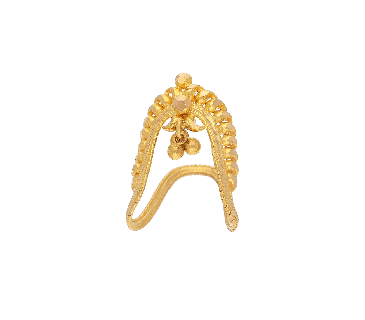 14KT Yellow Gold Traditional Vanki Mangalsutra Ring