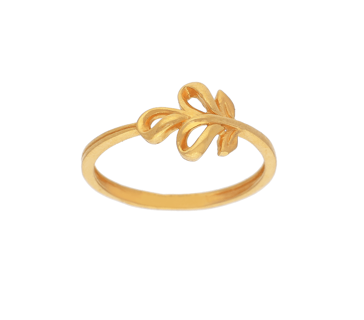 Buy quality Two flower with cross band in 18k hallmark yellow gold in Pune
