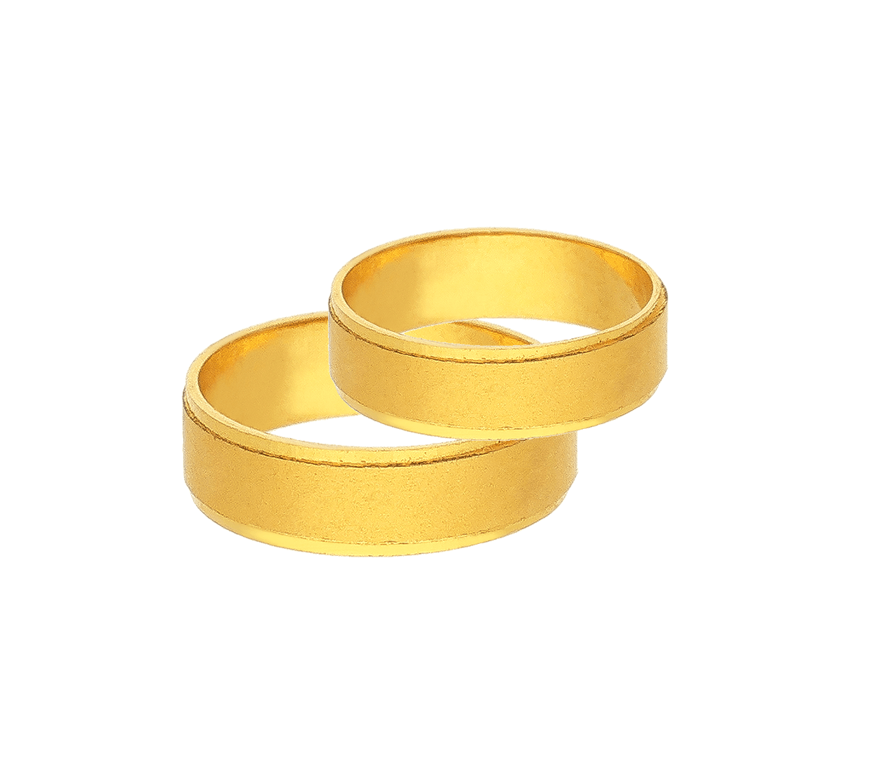 SPE Gold -Wide Vintage Design Gold Couple Ring - Poonamallee-saigonsouth.com.vn