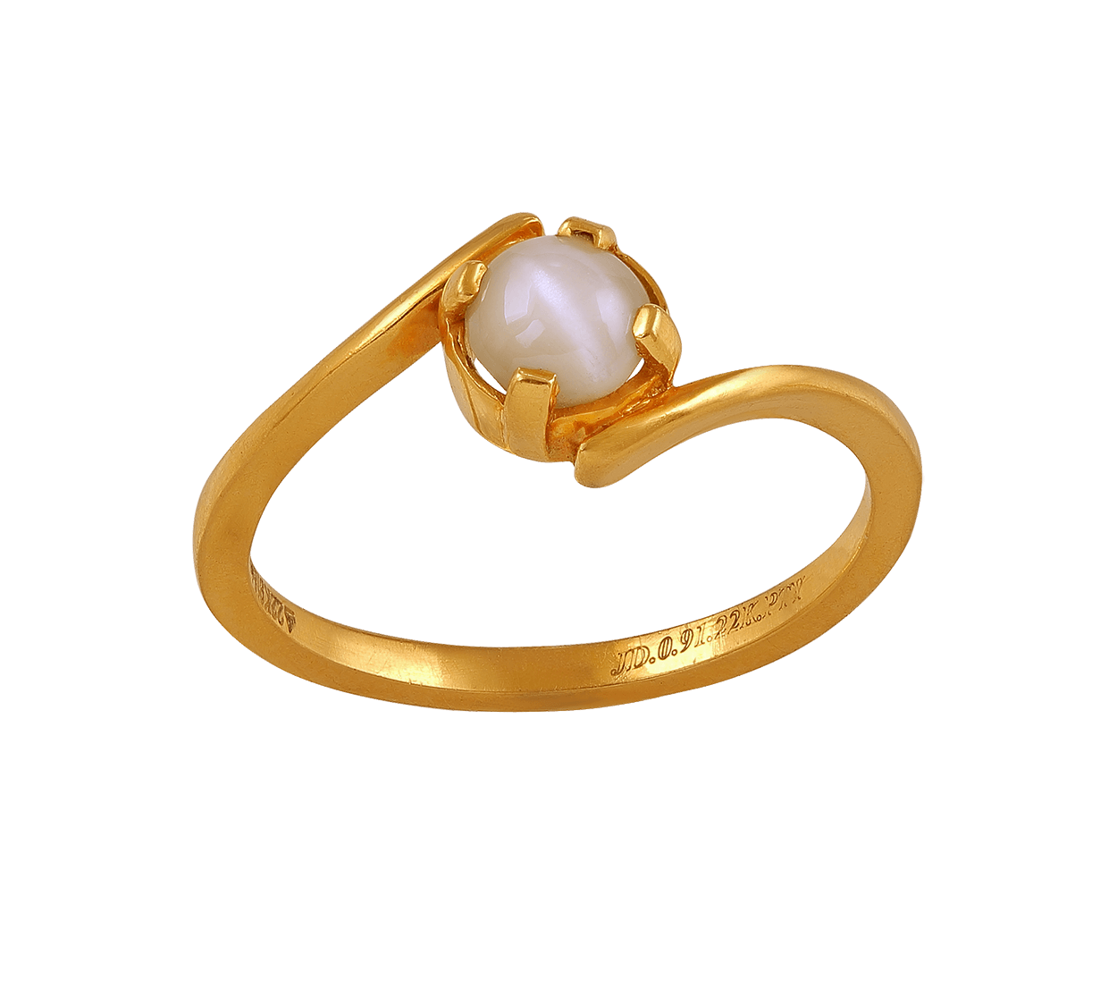 Buy Antique Pearl Ring With Gold Plating 217401 | Kanhai Jewels