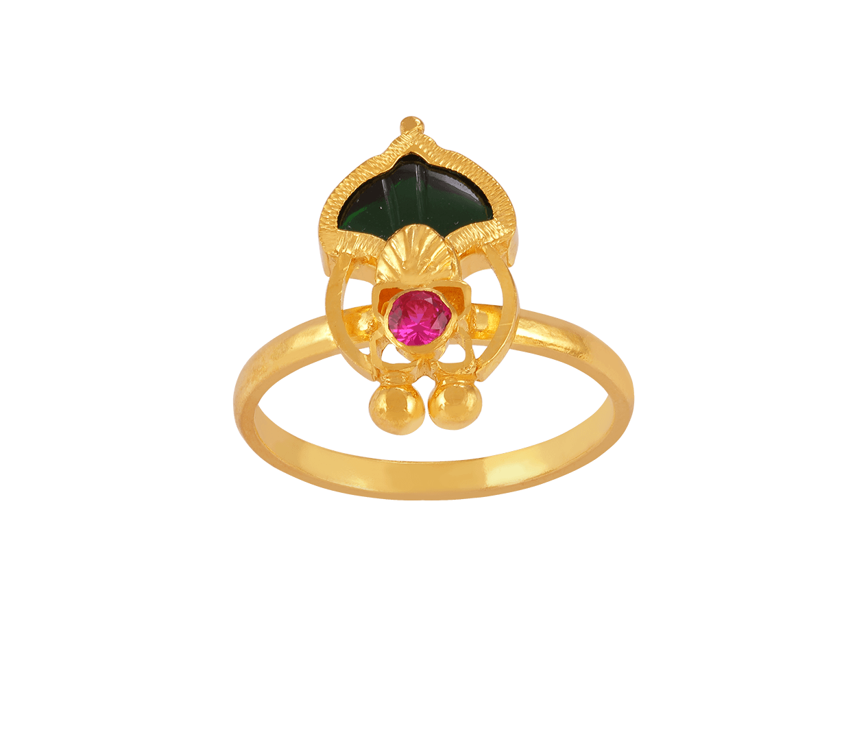 Mahnaz Traditional Gold Plated Finger Ring – KaurzCrown.com