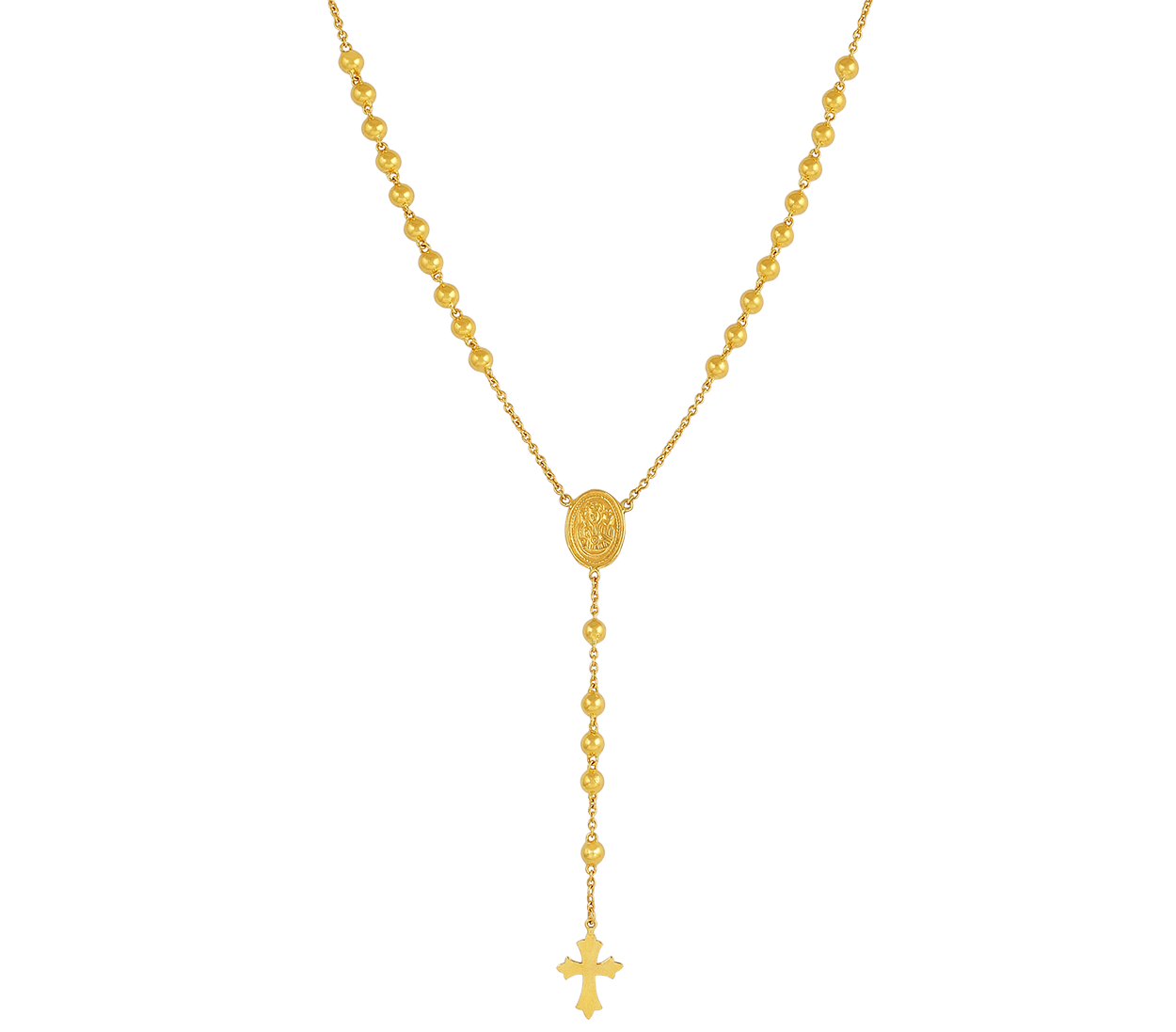 MENS 14K YELLOW GOLD FINISH CUBICZIRCONIA FLOWER CLUSTER ROSARY NECKLACE |  eBay