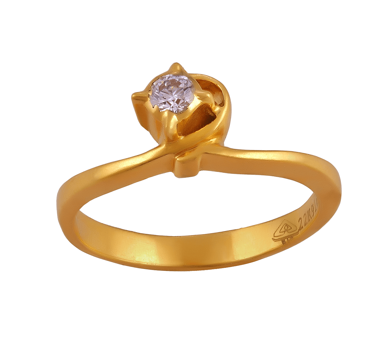 SZUL 1/4 Carat Round Diamond Solitaire Ring in 14K Yellow Gold | Amazon.com