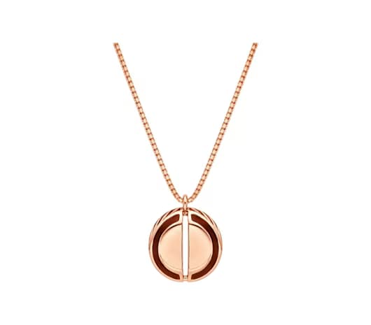 Minimalist Orbit Pendant 18 KT  Rose Gold Necklace