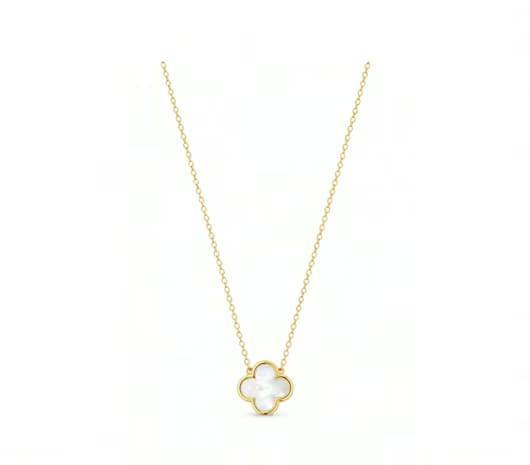 Pearl Clover Radiance 18 KT Gold Necklace
