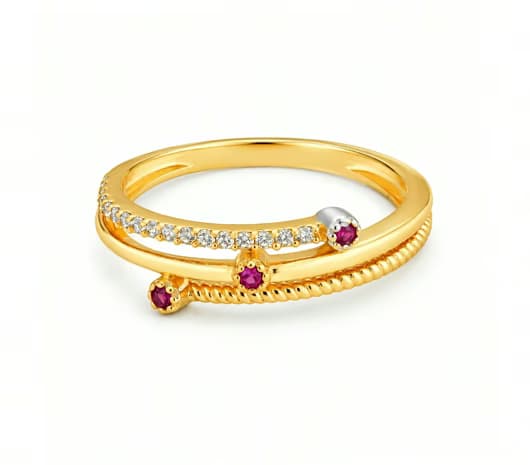 Twist Elegance 18 KT Gold Ring