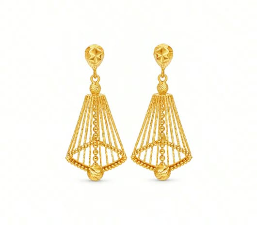 Radiant Grace Gold Jhumka