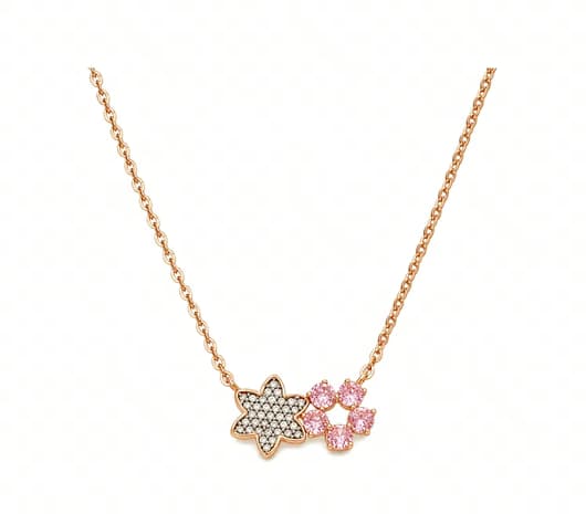Blossom Duo 18 KT Rose Gold Necklace