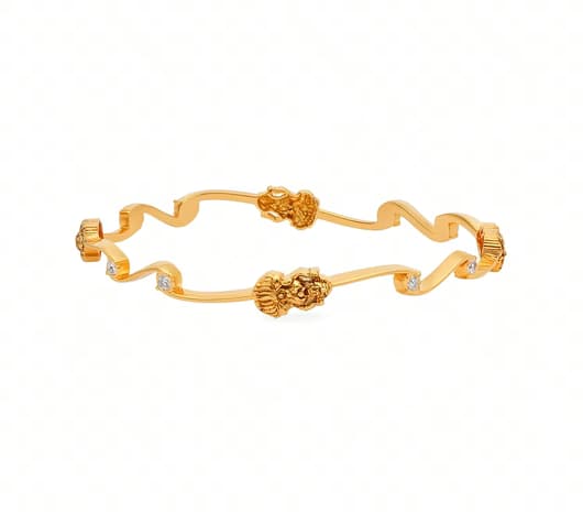 Twisted Lakshmi Grace 22 KT Gold Bangle