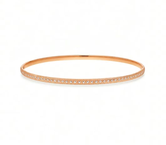 Slender Shine 18 kt Rose Gold Bangle