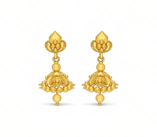 charming trendy Gold jhumka