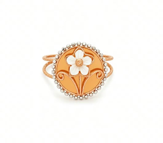 Floral Grace Glow 18 kt Rose Gold Ring