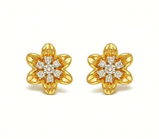Royal Bouquet 18 kt Diamond Earrings