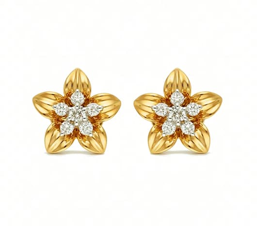 Blooming Grace 18 kt Diamond Earrings