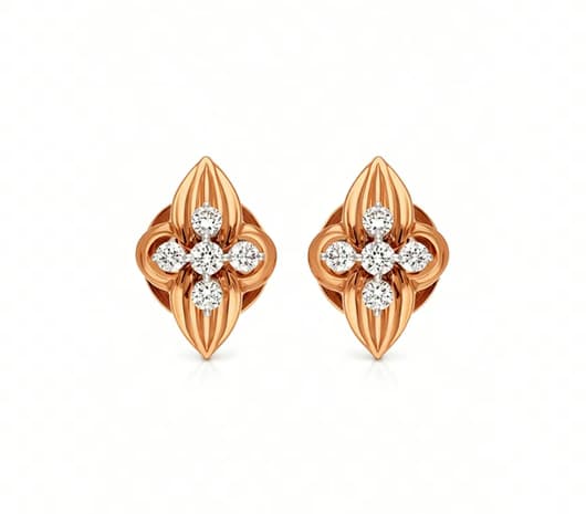 Rosebud Spark 18 kt Diamond Earrings