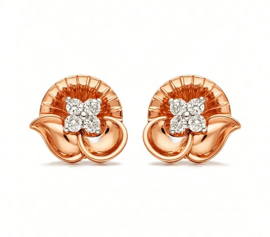 Orchid Grace 18 kt Diamond Earrings
