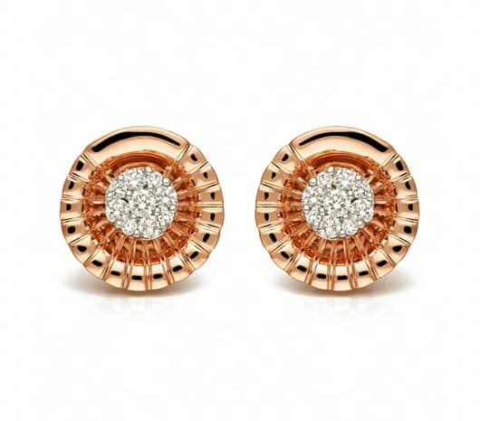 Solar Glow 18 kt Diamond Earrings
