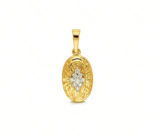 Regal Starburst 18KT Diamond Pendant