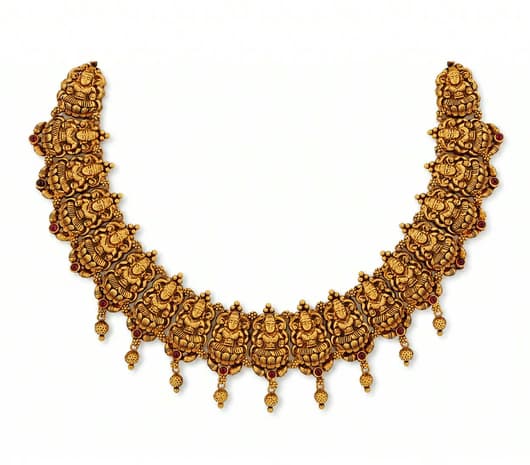 Divine Lakshmi Grandeur 22 KT Gold Necklace