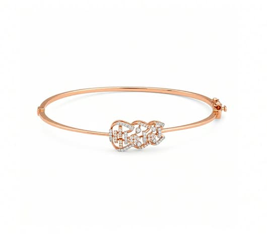 Twinkle Link 18KT Diamond Bangle Bracelet