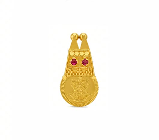 Lakshmi Divine Blessings 22 KT Gold Pendant