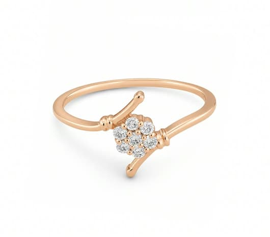 Graceful Bloom 18 KT Diamond Ring